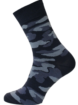 Herren Socken mit camouflage Muster  grau camouflage